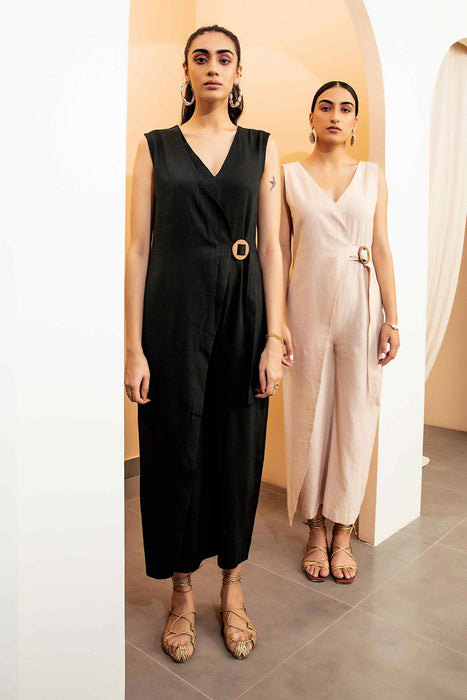 Coal Linen Jumpsuit