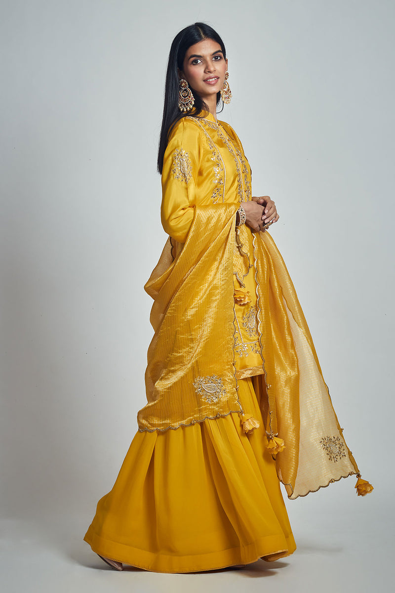Nasira-Short Kurta with Salwar and Dupatta