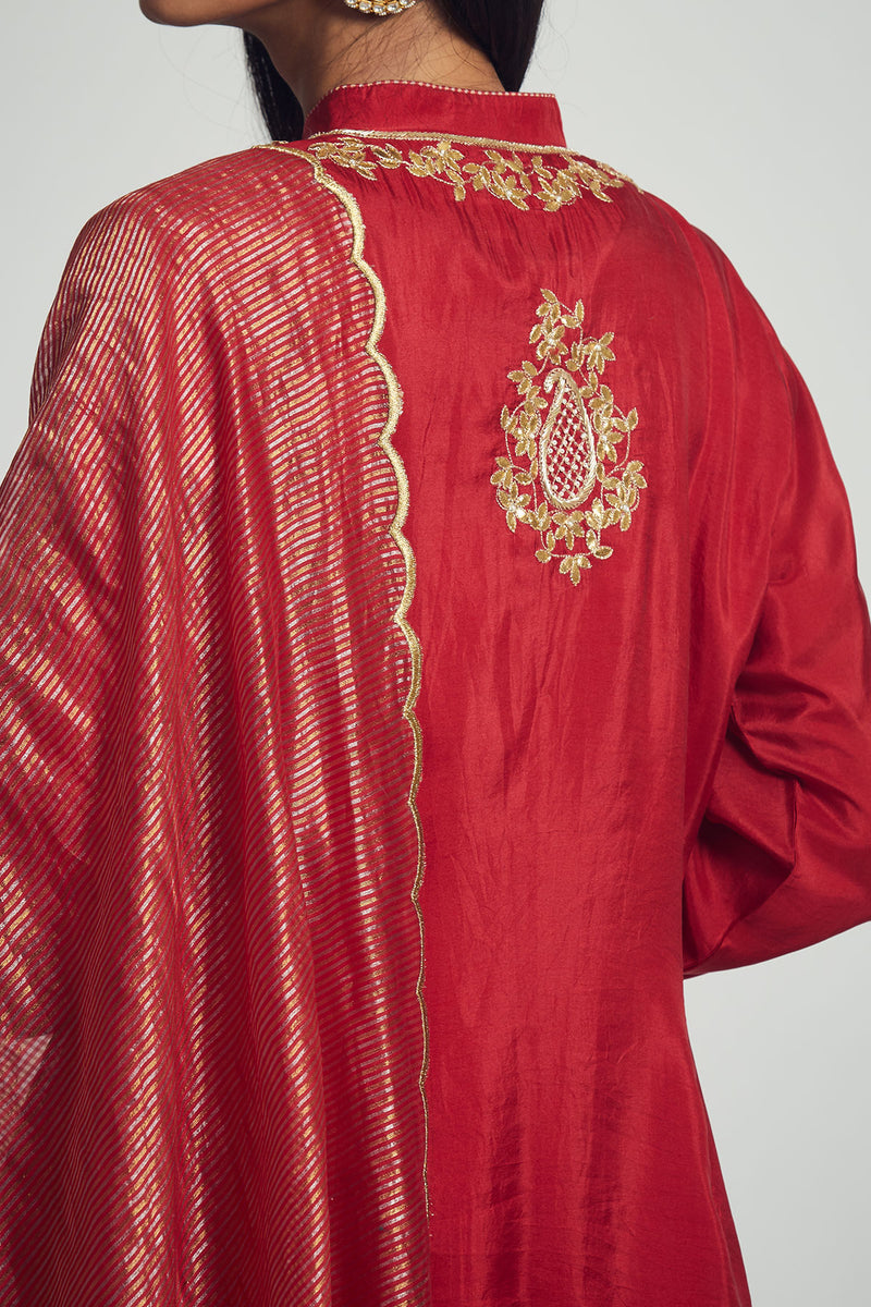 Nasira-Short Kurta with Garara and Dupatta