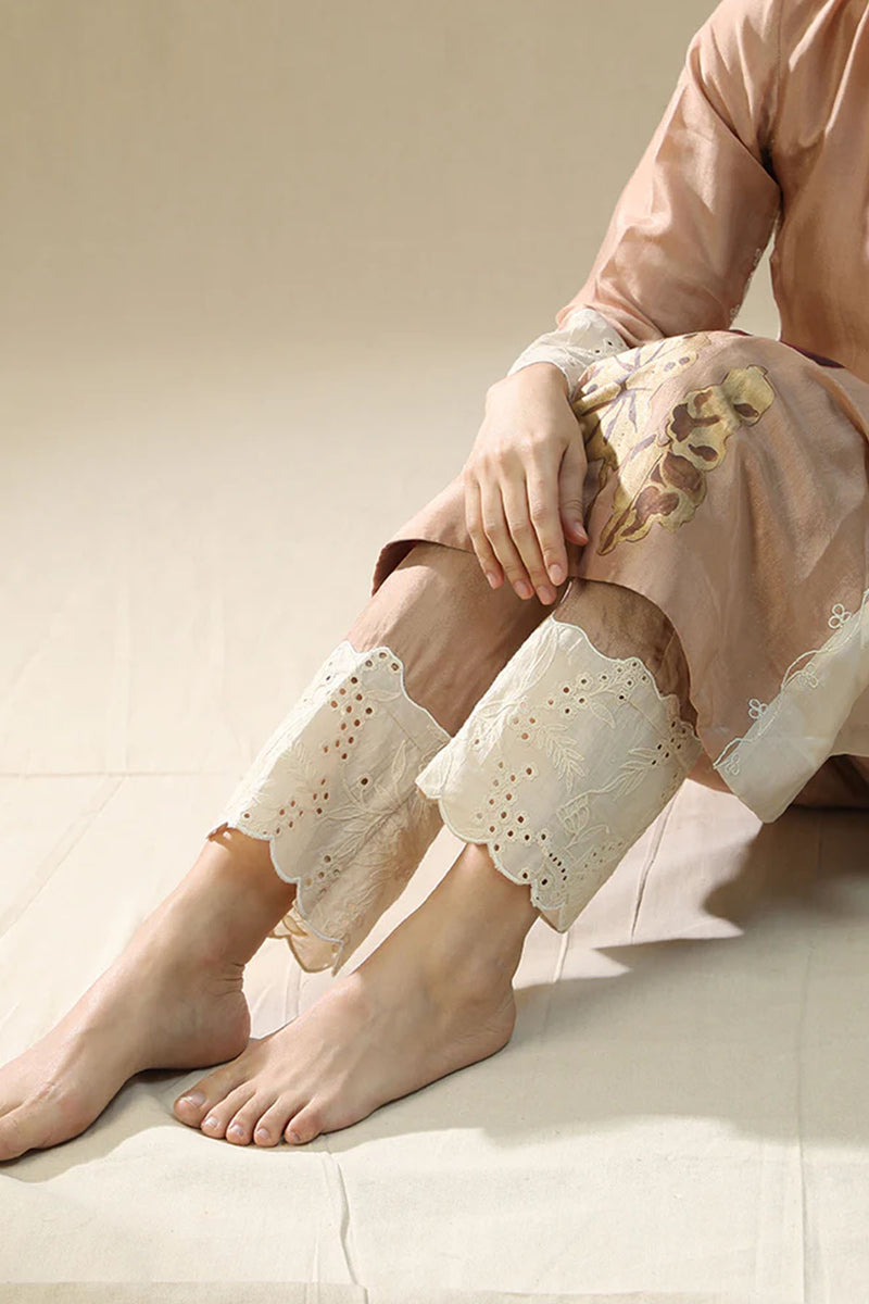 Rose Gold Handpainted Suit Set