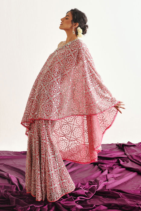 Hexagon One Shoulder Cape