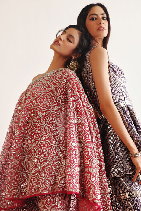 Hexagon One Shoulder Cape