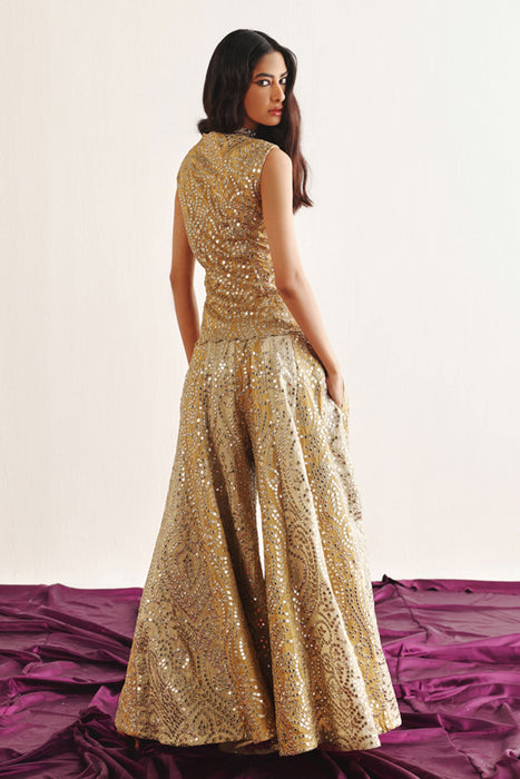 Dual Color Flared Shararas