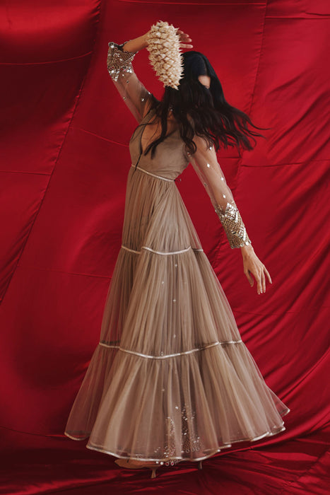 Layered Anarkali Jacket