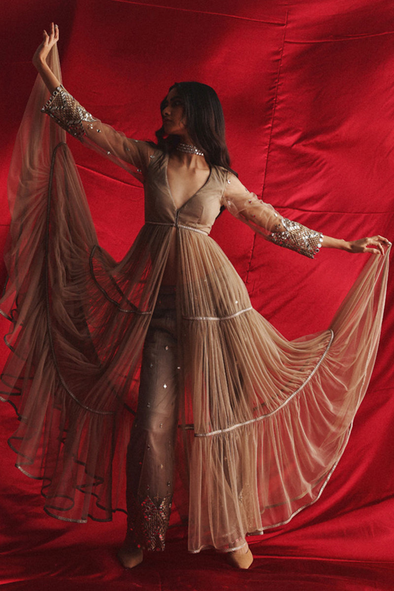 Palazzos With Mirrorwork