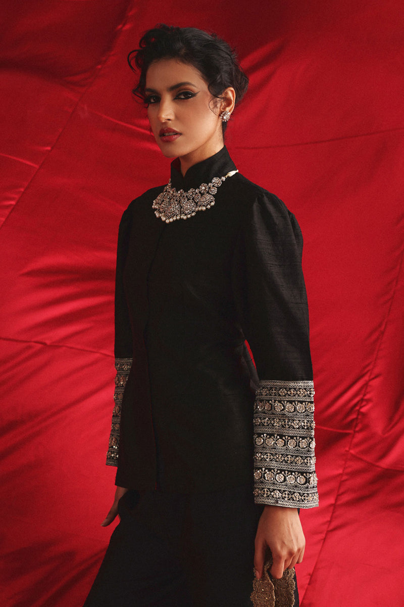 Marodiwork Crop Jacket with Palazzos