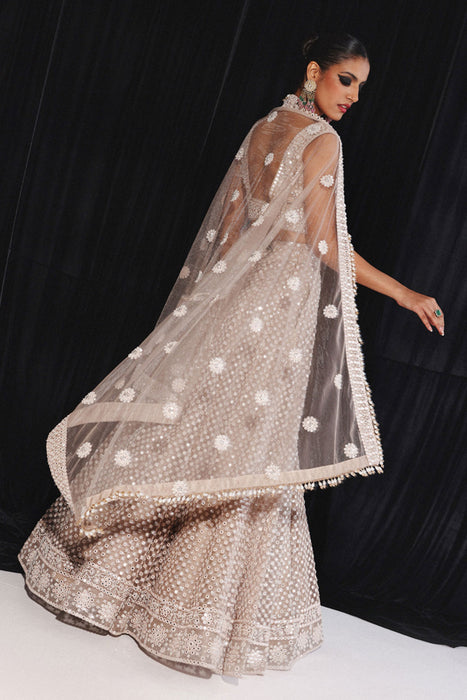 Mirrorwork BOOTI AND BORDER LEHENGA SET