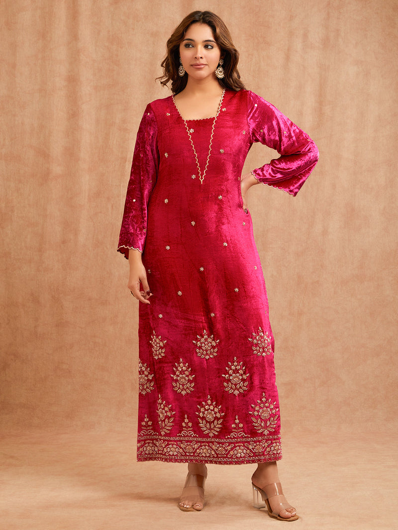 MAHARANI VELVET FESTIVE TUNIC