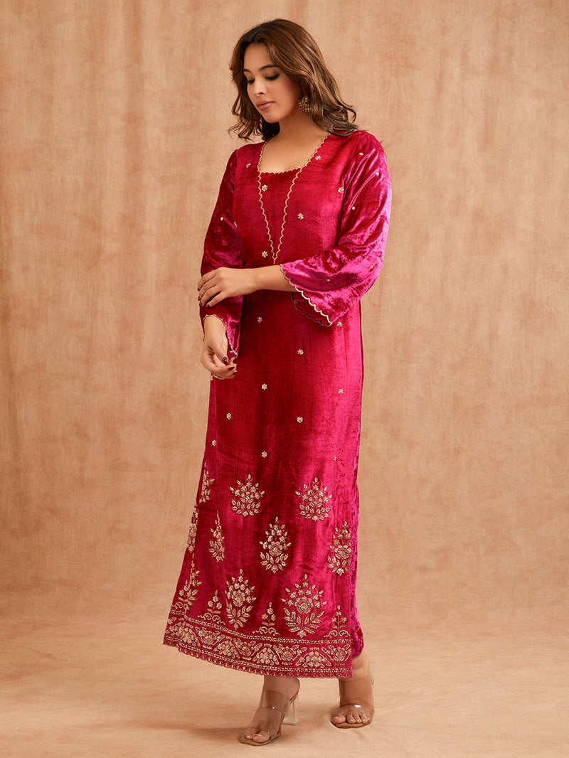 MAHARANI VELVET FESTIVE TUNIC