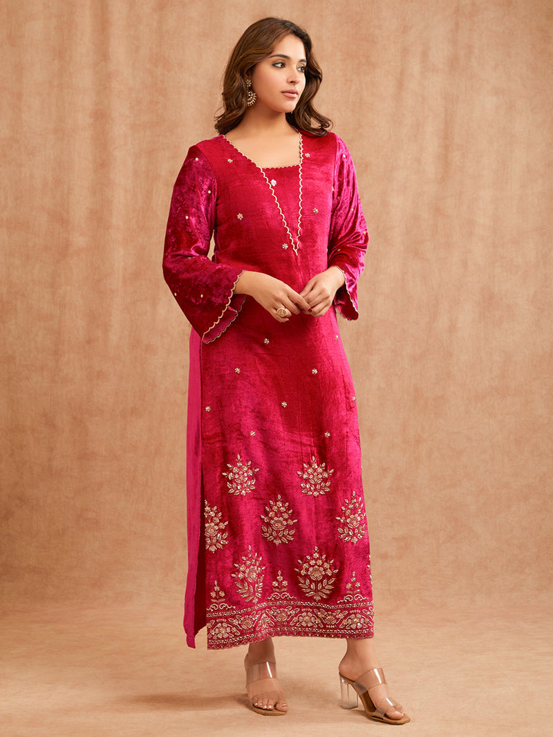 MAHARANI VELVET FESTIVE TUNIC