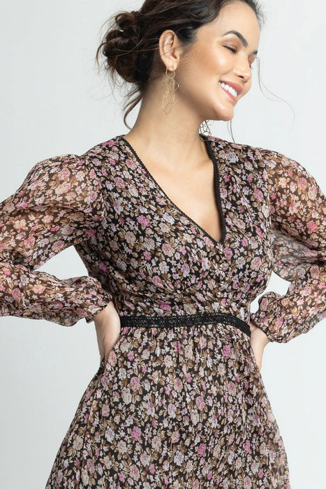 Cocoa Blossom V Mini Dress