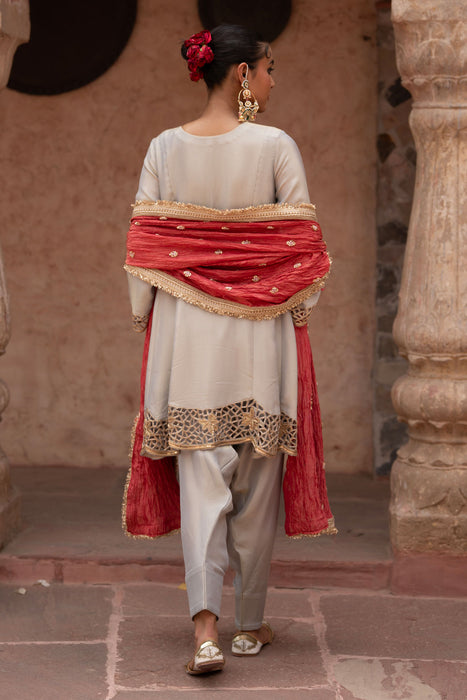 Chaand Baali Hand-Embroidered Anarkali Set