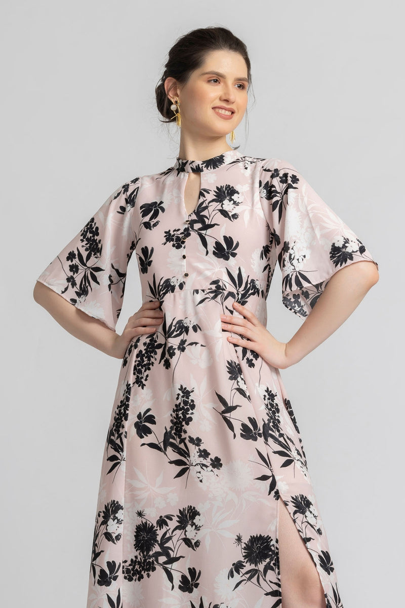 Blushing Petal Maxi Dress
