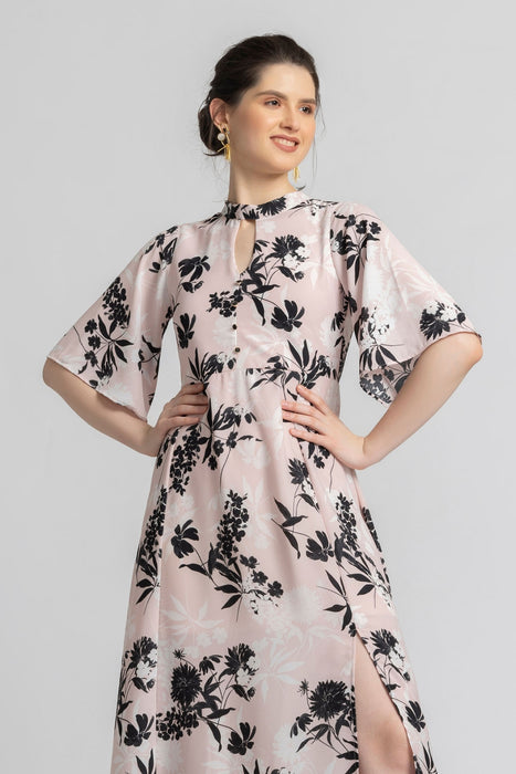 Blushing Petal Maxi Dress