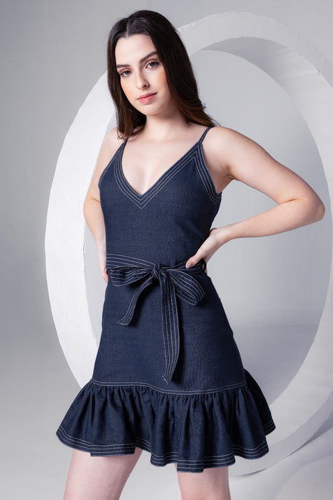 Denim Chic Mini Dress