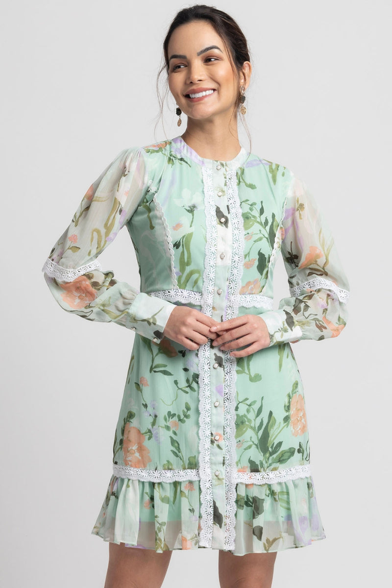 Aurora Garden Mini Dress