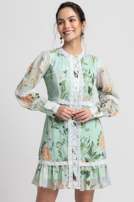 Aurora Garden Mini Dress