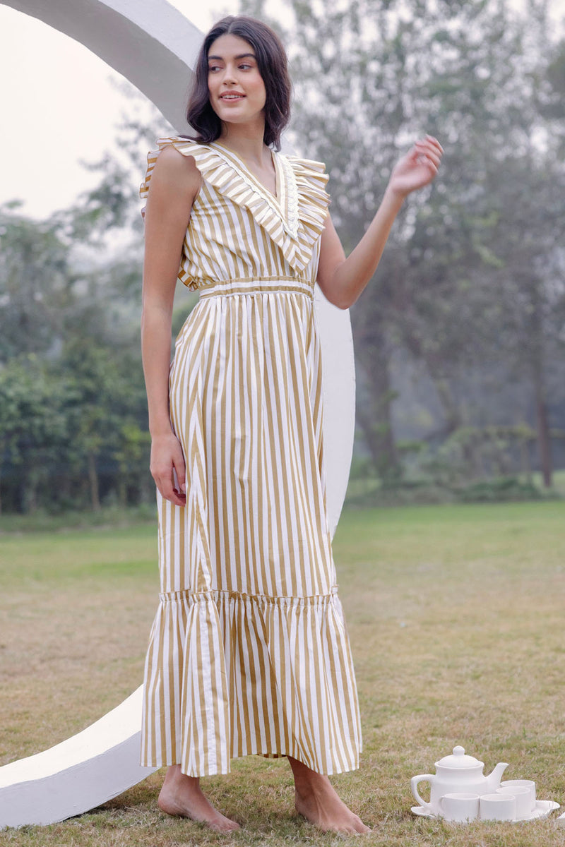 Riviera Elegance Maxi Dress