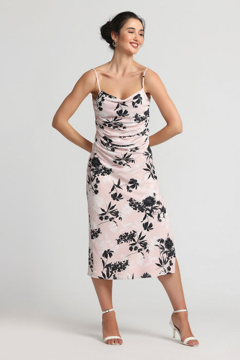 Blushing Petal Midi Dress