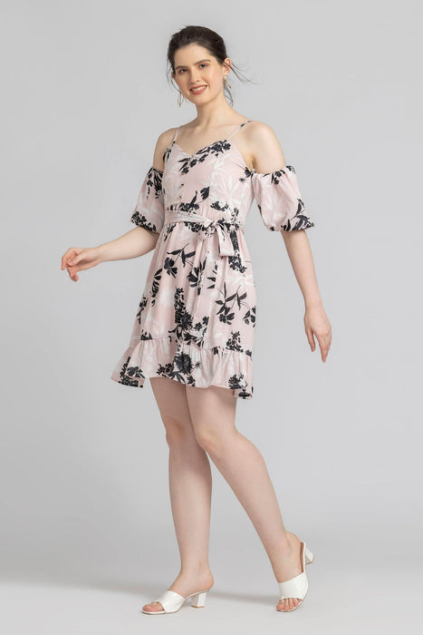 Blushing Petal Mini Dress