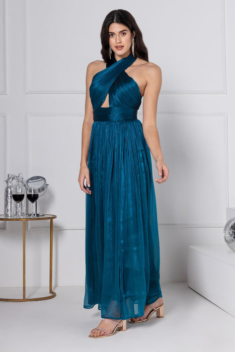 Teal Blue Elegante Gown