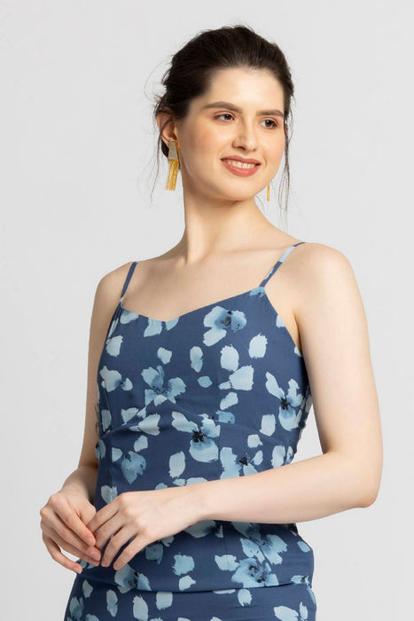 Floral Waterfall Maxi Dress