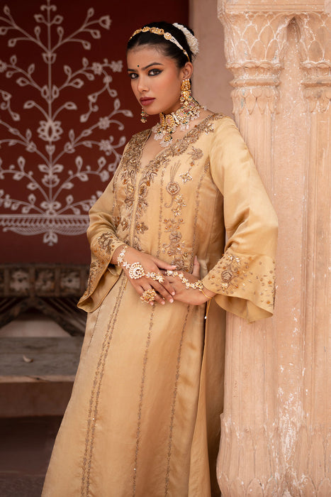 Zar Baari Hand-Embroidered A-line Kurta Set