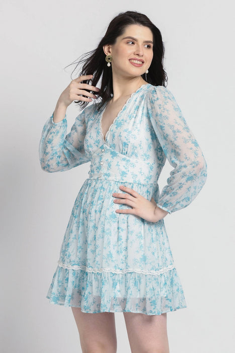 Azure Breeze Mini Dress