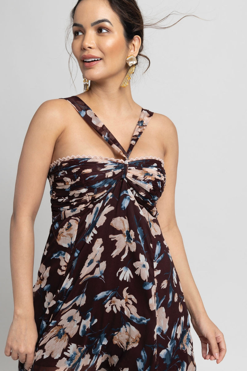 Russet Bloom Maxi Dress
