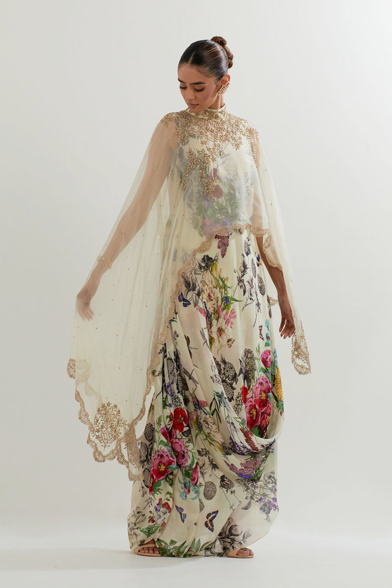 CAPE WITH DRESS