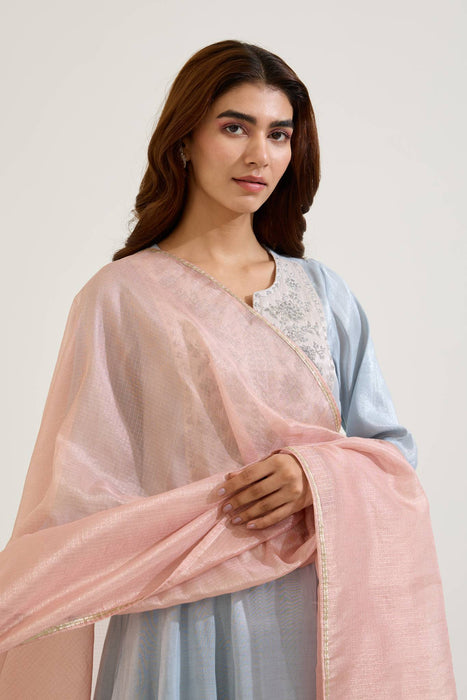 Sky Rosy Kota Tissue Dupatta