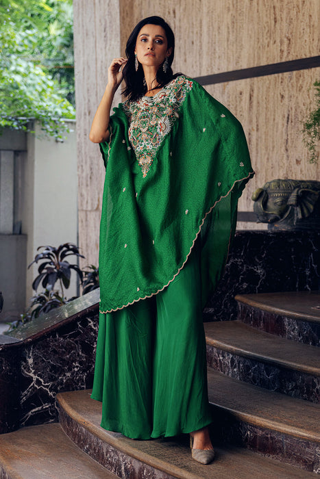 SIGNATURE ASYMETRICAL KAFTAN WITH PANTS