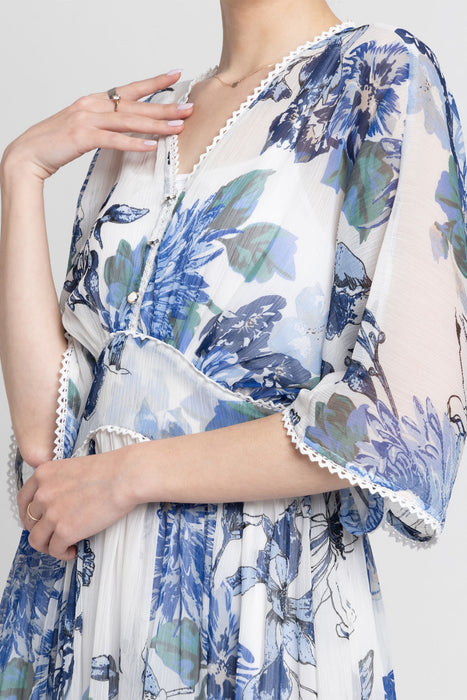 Serene Floral Maxi Dress