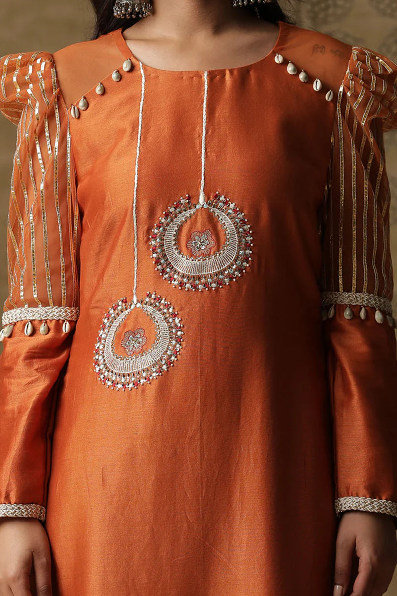 Burnt Orange Bali Suit