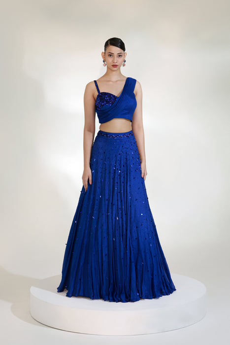 VERVE DRAPE LEHENGA SET