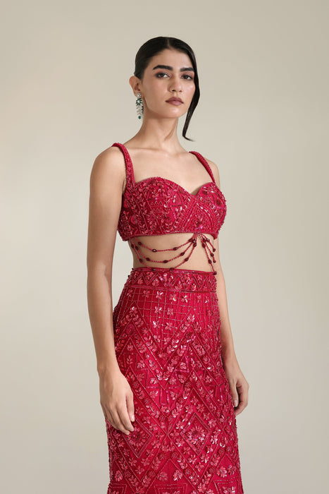 MAJESTY MERMAID LEHENGA SET