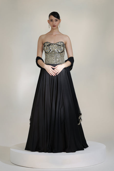 ECLIPSE CORSET LEHENGA SET