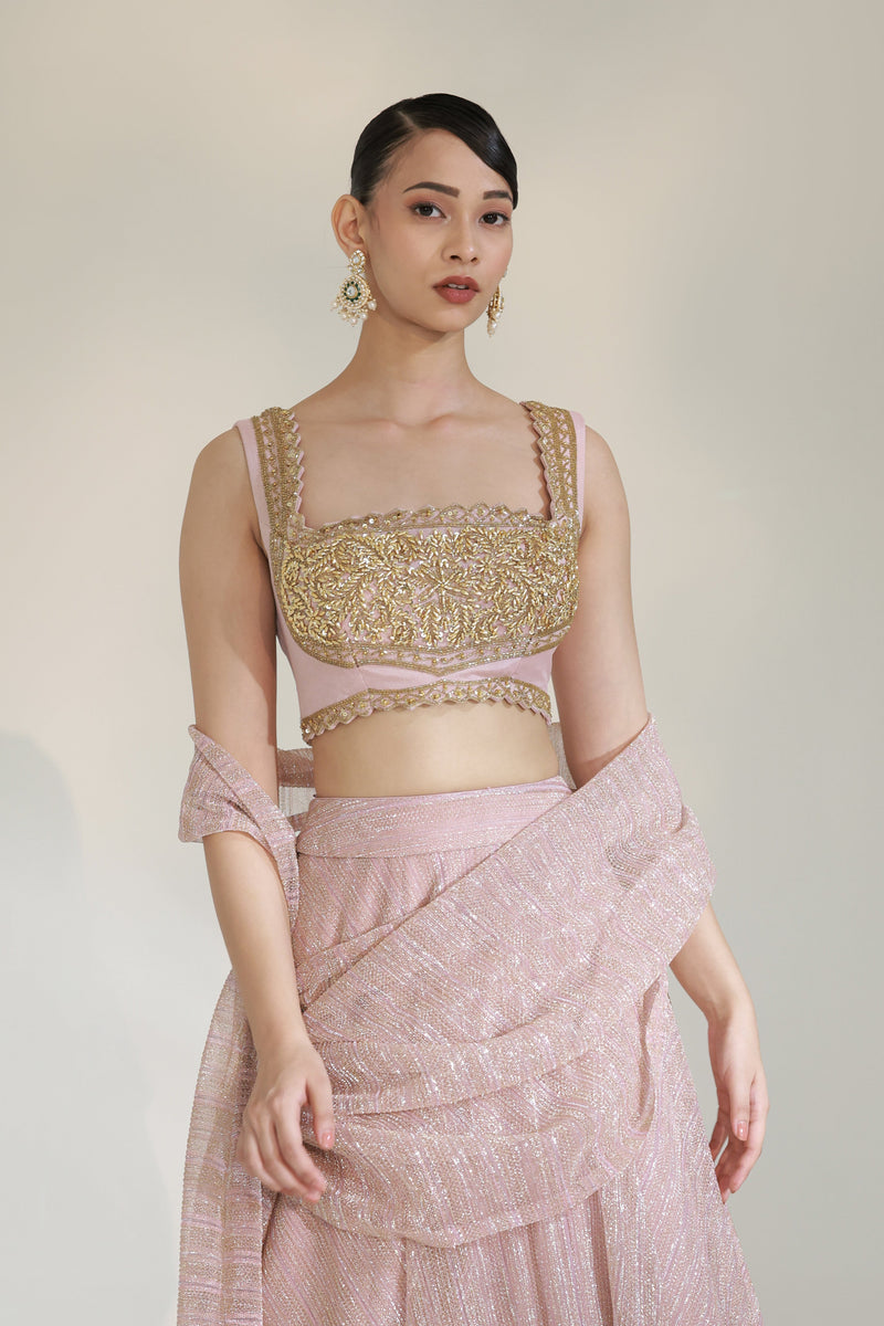 JASHN DRAPE LEHENGA SET