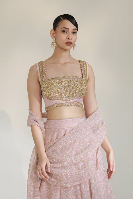 JASHN DRAPE LEHENGA SET
