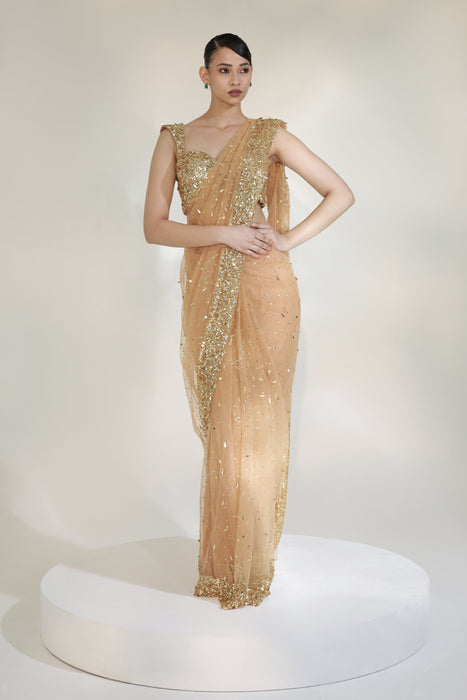 GOLDEN GLAM SAREE