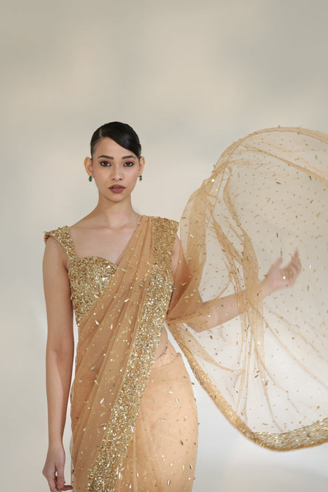 GOLDEN GLAM SAREE