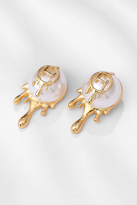 DRIP OH PALSECENT PEARL STUDS 