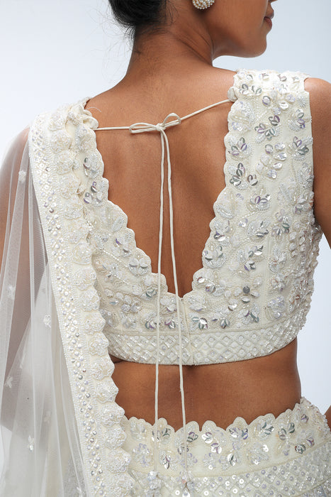 Ivory illume  Luminance Lehenga