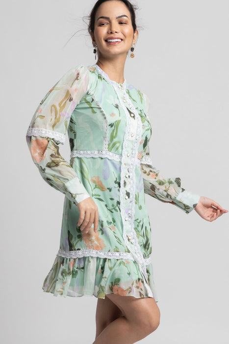 Aurora Garden Mini Dress