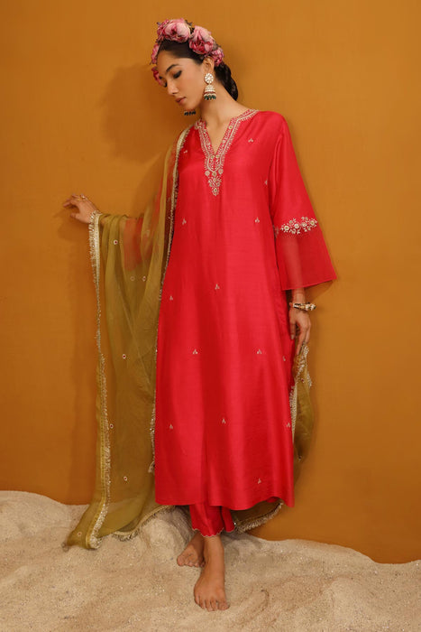 Shehnaz Kurta Set - Pink