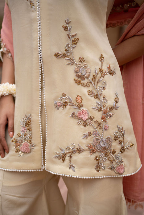 Gulbahaar Hand-Embroidered Gharara Set