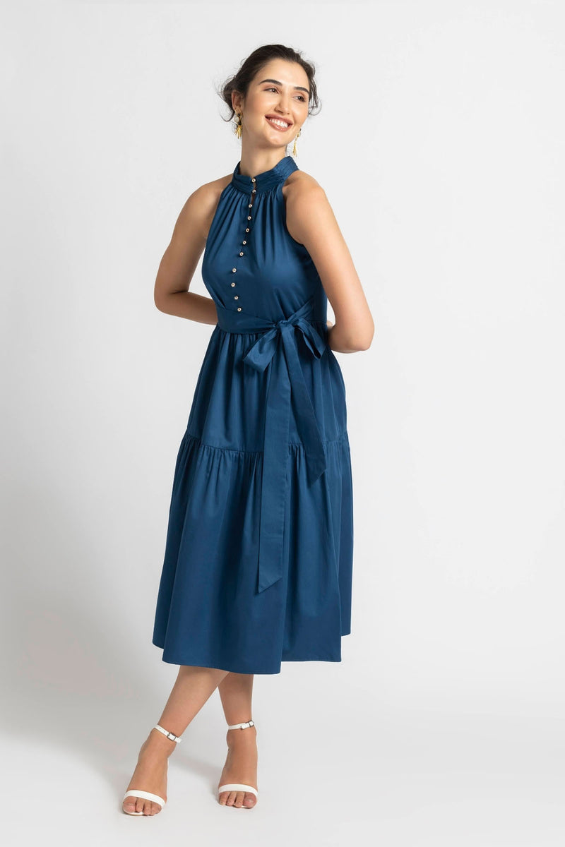 Teal Temptation Midi Dress