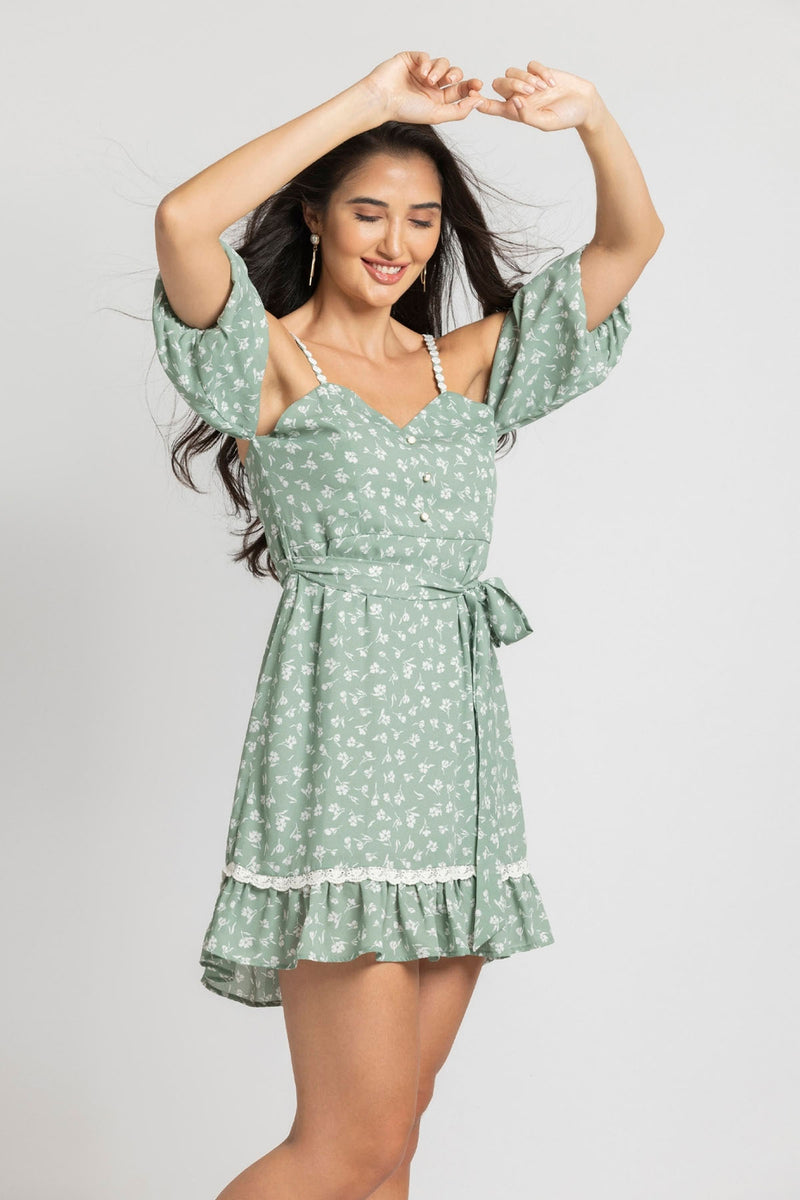 Tranquil Garden Mini Dress