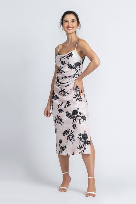 Blushing Petal Midi Dress
