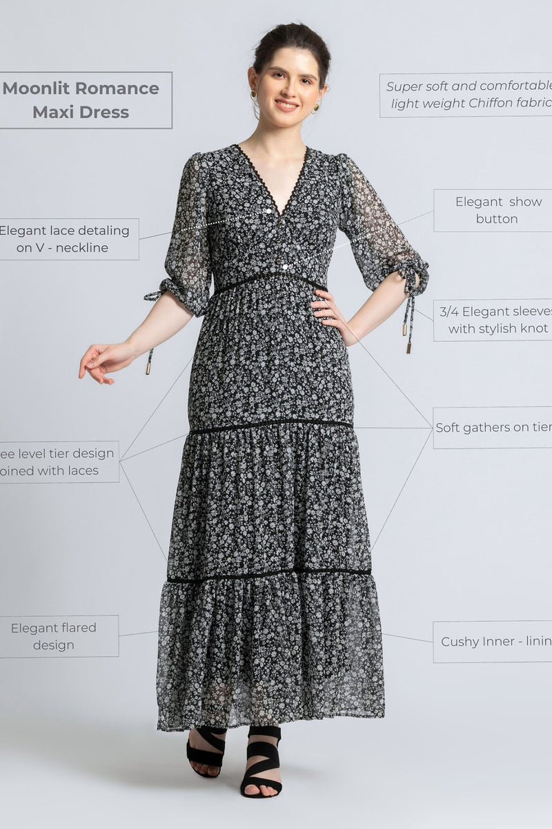 Moonlit Romance Maxi Dress